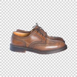 Polo Ralph Lauren Men's Brown and Tan Oxford